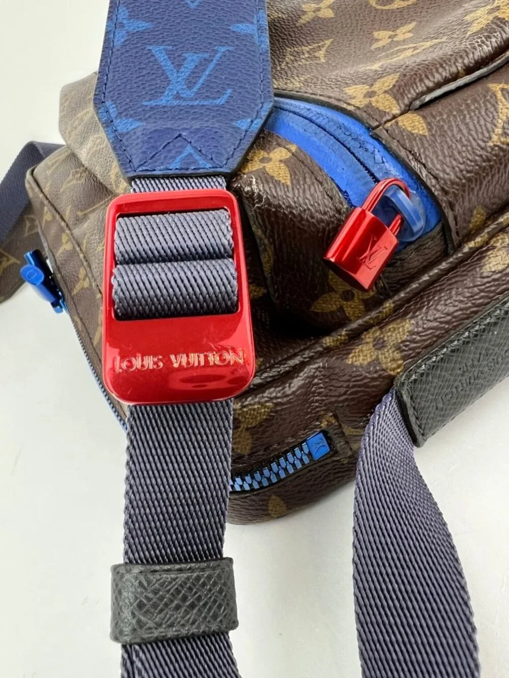 Louis Vuitton Monogram Outdoor Blue Messenger Bag